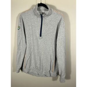 WEARS WOODY Mens Extra Large Gray Pullover Sweater Performance Stretch Golf